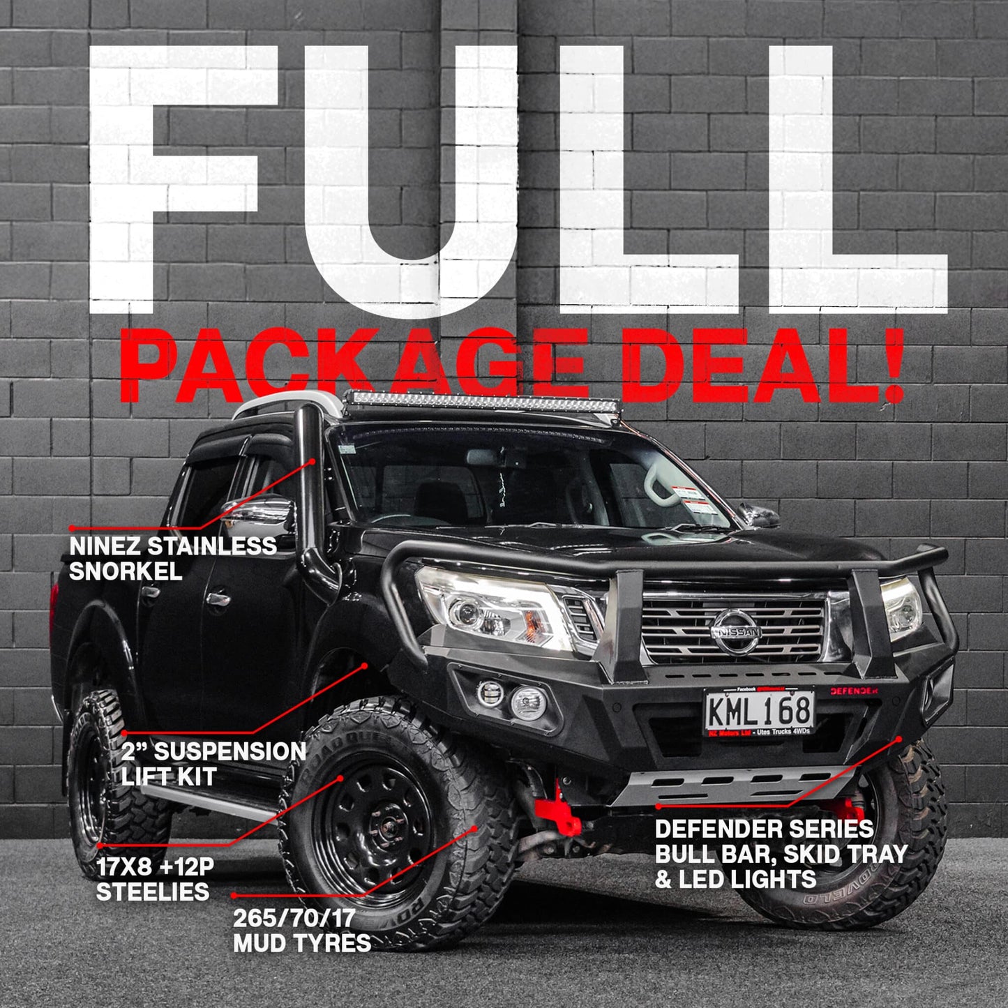 DEFENDER Off-Road Full Package Combo — Nissan Navara