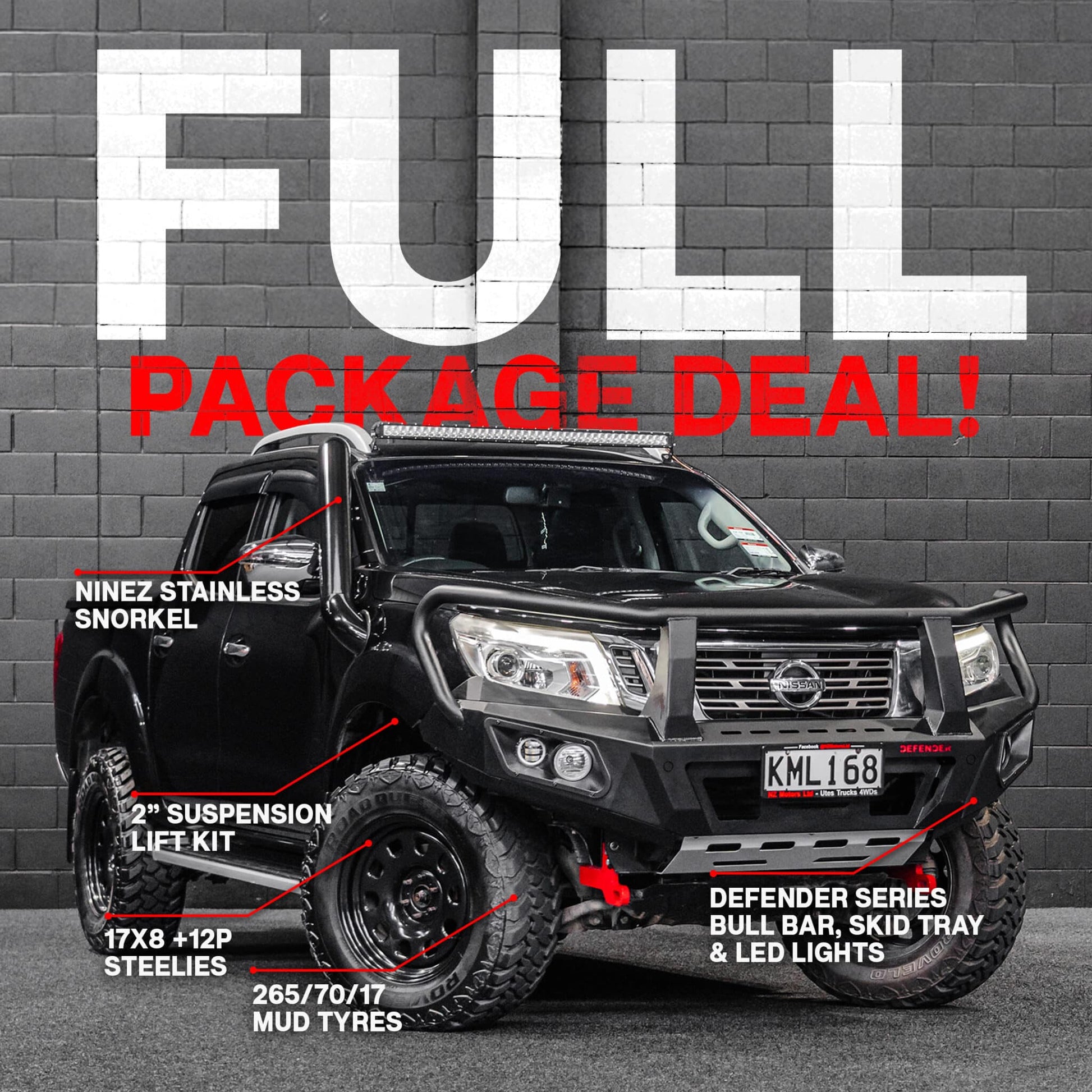 DEFENDER Off-Road Full Package Combo — Nissan Navara