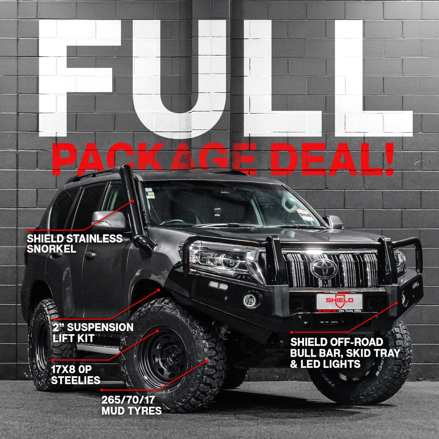FULL PACKAGE COMBO — Toyota Prado 150 2018 - 2023