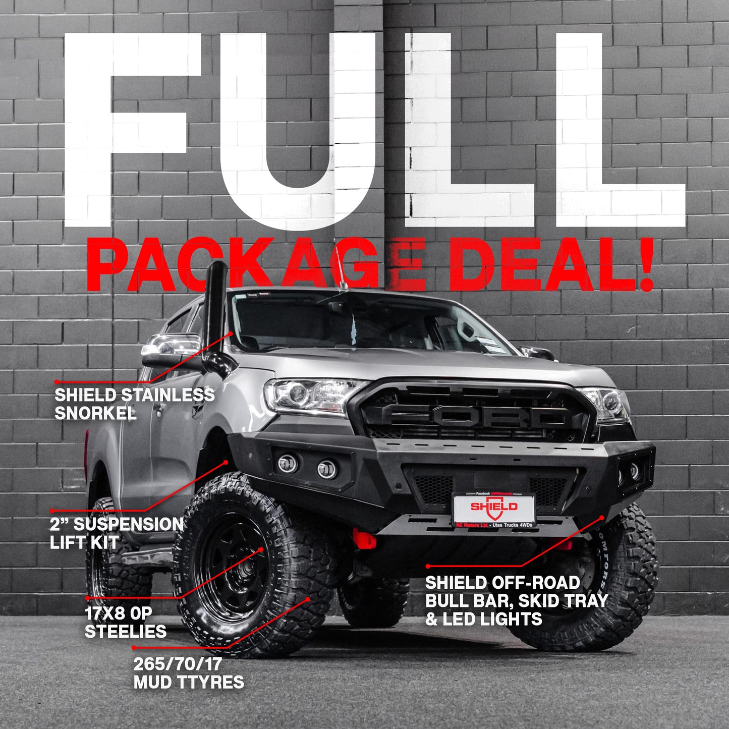 FULL PACKAGE COMBO — To Suit Ford Ranger 2015-2018