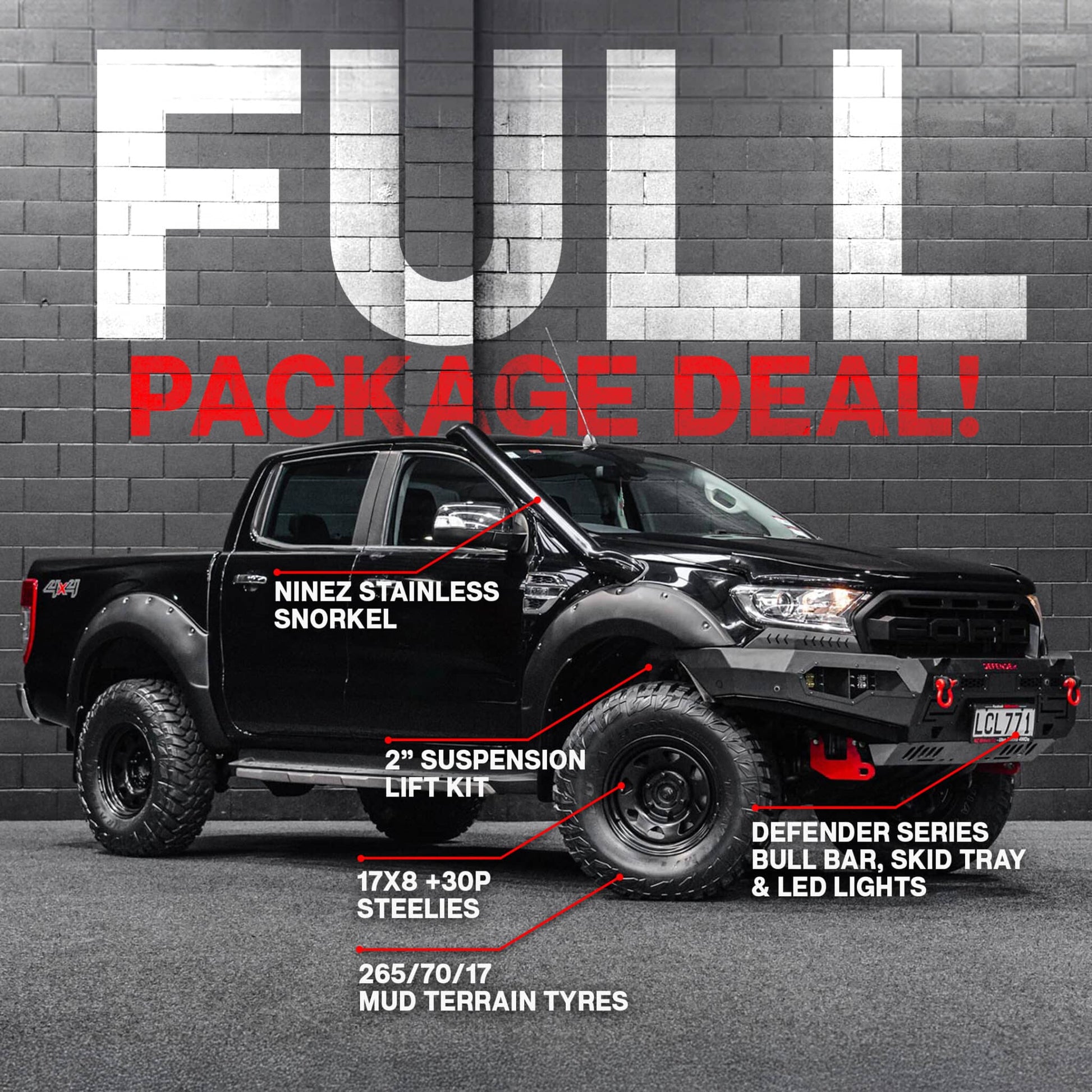 DEFENDER Off-Road Full Package Combo — Ford Ranger PX2/3 [2015-2022]