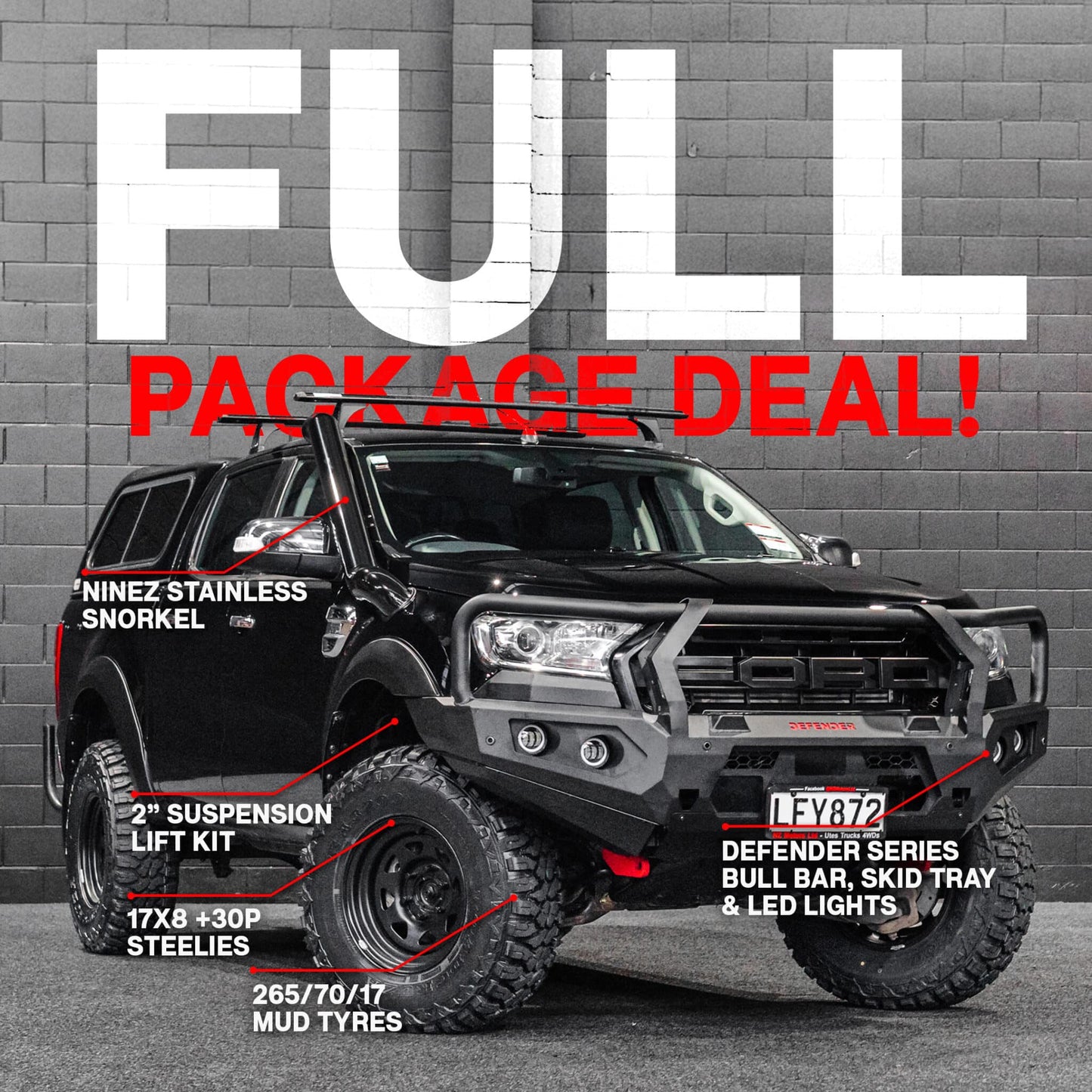 DEFENDER Off-Road Full Package Combo — Ford Ranger PX2/3 [2015-2022]