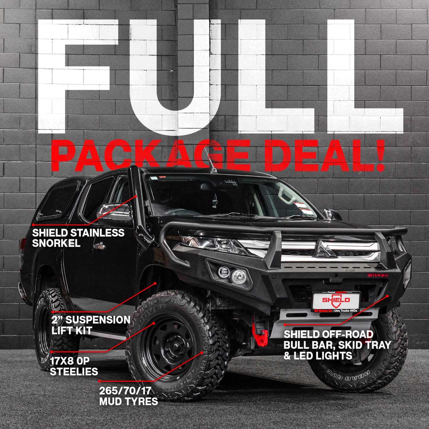 FULL PACKAGE COMBO — to suit Mitsubishi Triton 2019 - 2023