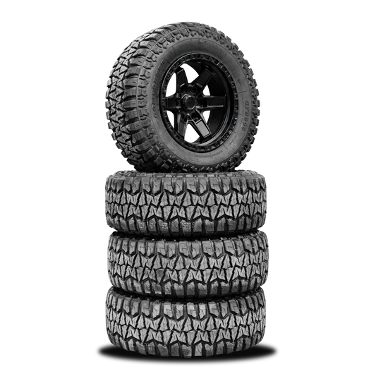 265/70/R17LT RT Tyres + Alloys — 17" RT Tyres + Steelies Combo