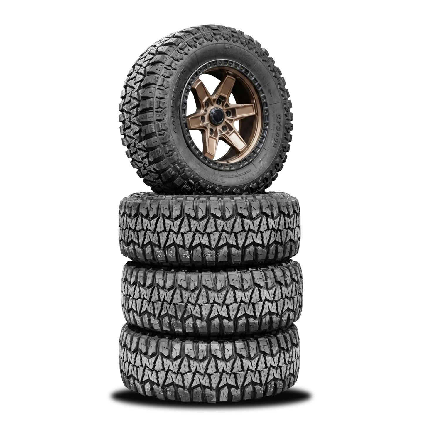 265/70/R17LT RT Tyres + Alloys — 17" RT Tyres + Steelies Combo