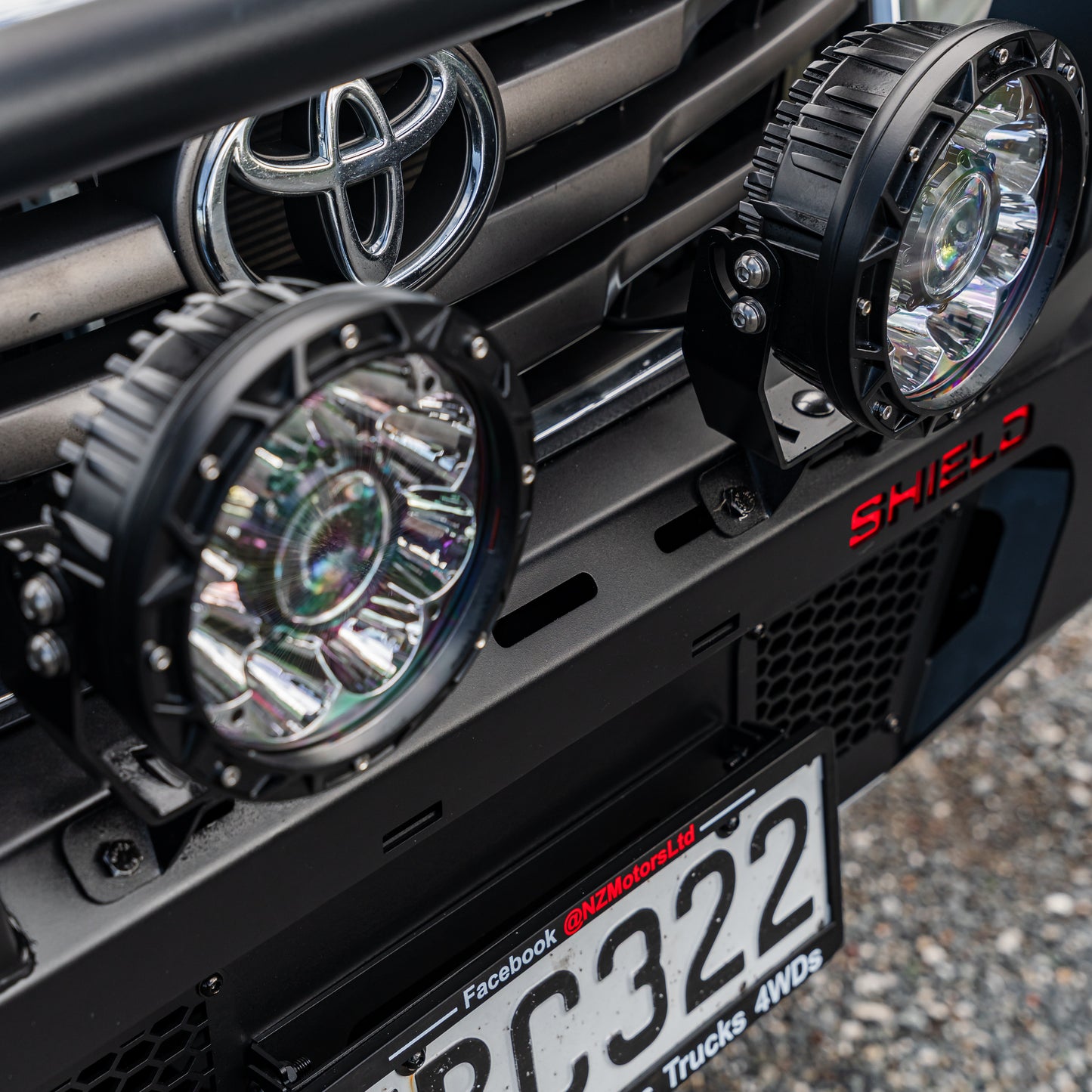 SHIELD Off-Road Triple Loop Bull-Bar — to suit Toyota Hilux Facelift 2012 - 2015