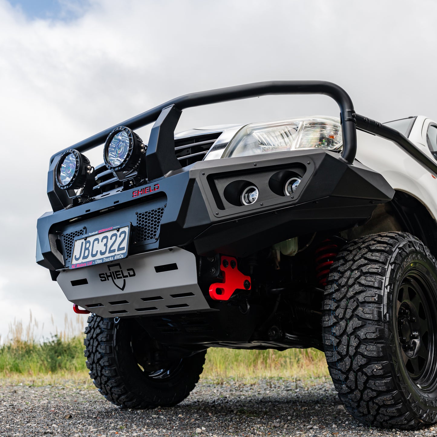 SHIELD Off-Road Triple Loop Bull-Bar — to suit Toyota Hilux Facelift 2012 - 2015