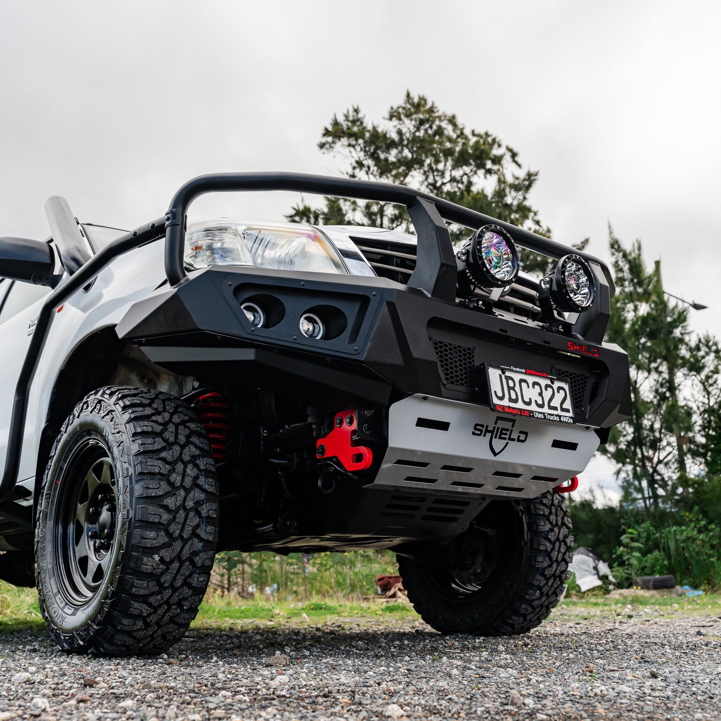 SHIELD Off-Road Triple Loop Bull-Bar — to suit Toyota Hilux Facelift 2012 - 2015