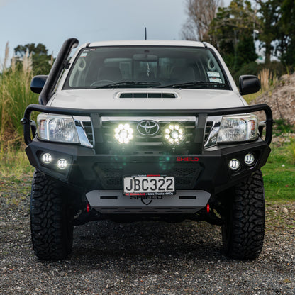 SHIELD Off-Road Triple Loop Bull-Bar — to suit Toyota Hilux Facelift 2012 - 2015