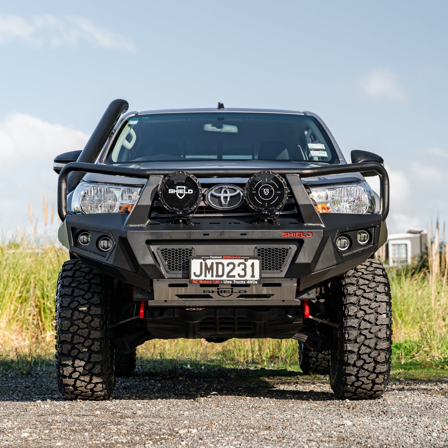 SHIELD Off-Road Triple Loop Bull-Bar — to suit Toyota Hilux 2015 - 2020