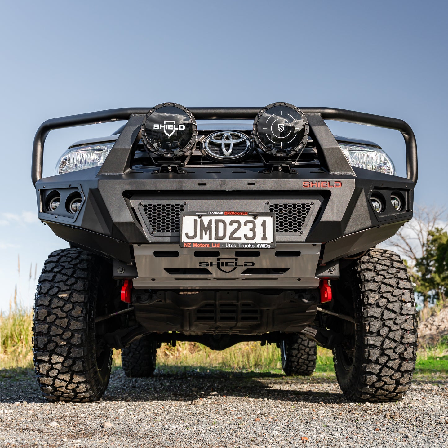 SHIELD Off-Road Triple Loop Bull-Bar — to suit Toyota Hilux 2015 - 2020