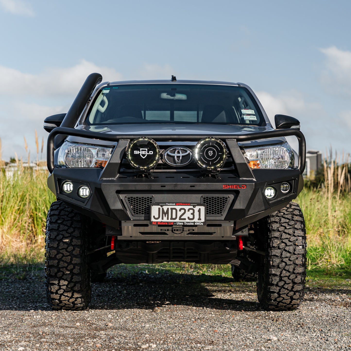 SHIELD Off-Road Triple Loop Bull-Bar — to suit Toyota Hilux 2015 - 2020