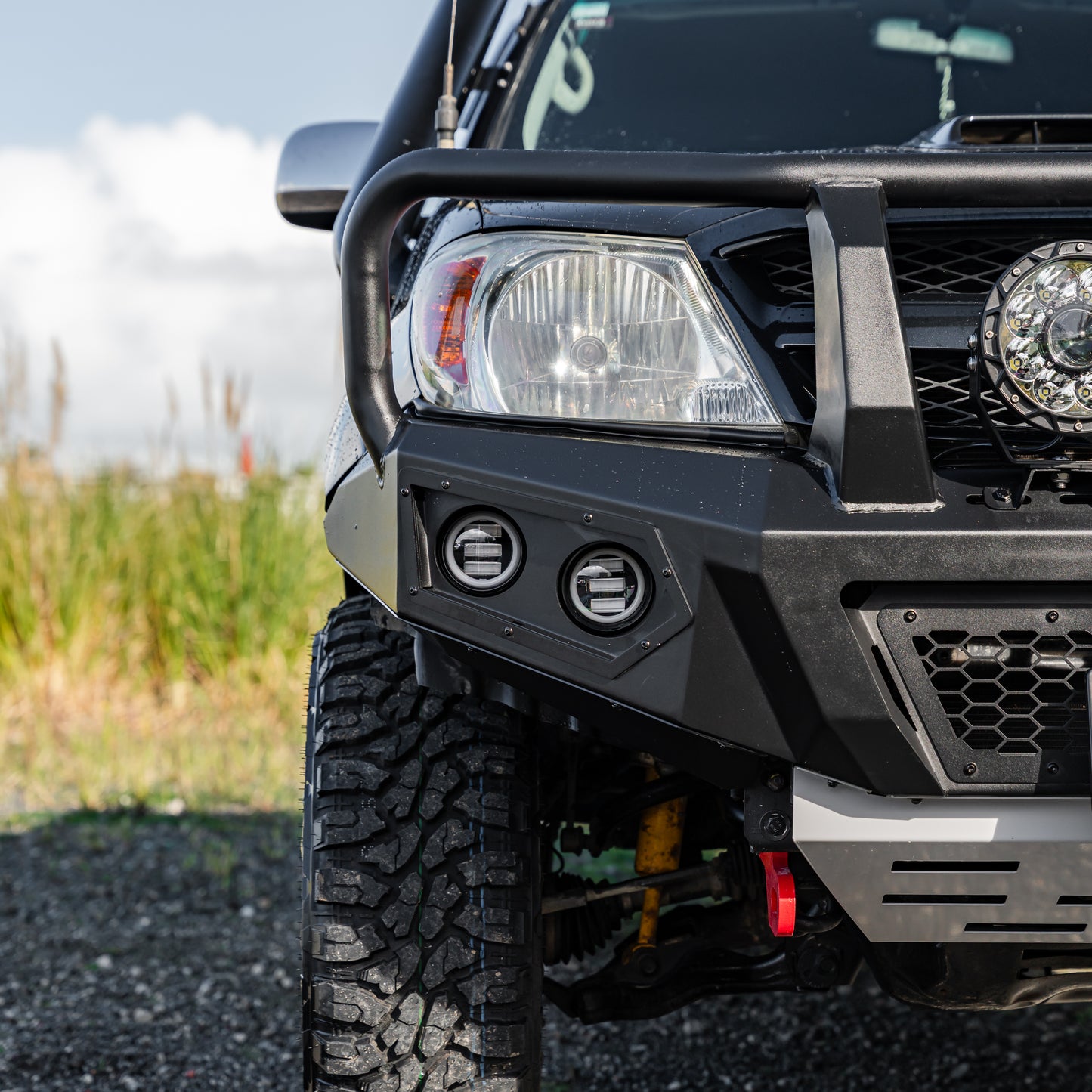 SHIELD Off-Road Triple Loop Bull-Bar — to suit Toyota Hilux Pre-Facelift 2005 - 2011