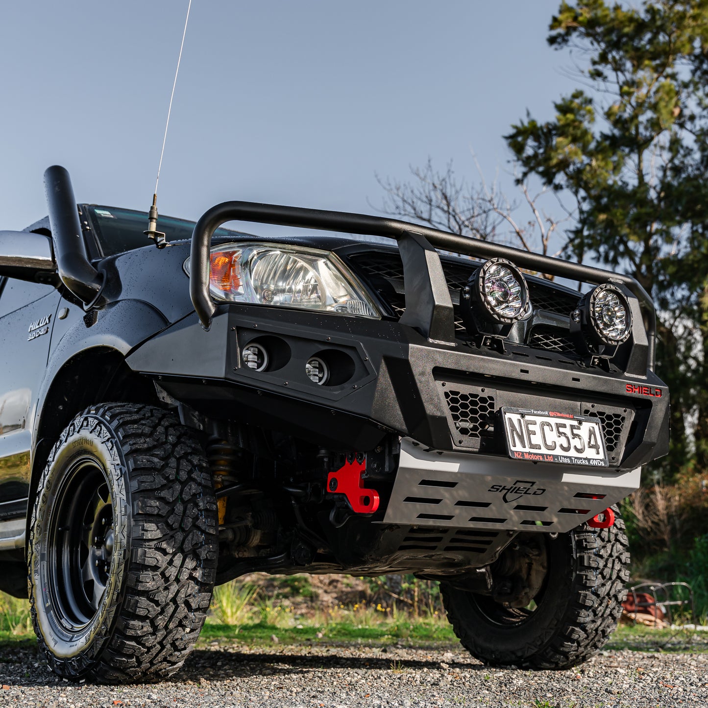 SHIELD Off-Road Triple Loop Bull-Bar — to suit Toyota Hilux Pre-Facelift 2005 - 2011