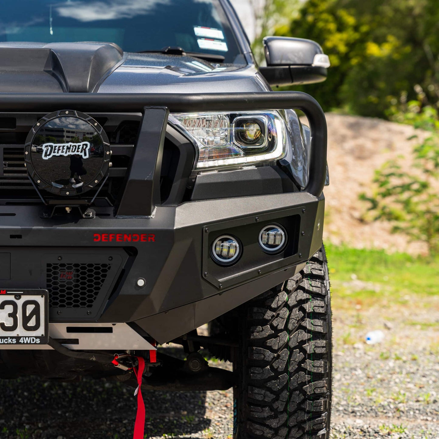DEFENDER Off-Road Triple Loop Bull-Bar — Ford Ranger PX2 & 3 [2015-2022]