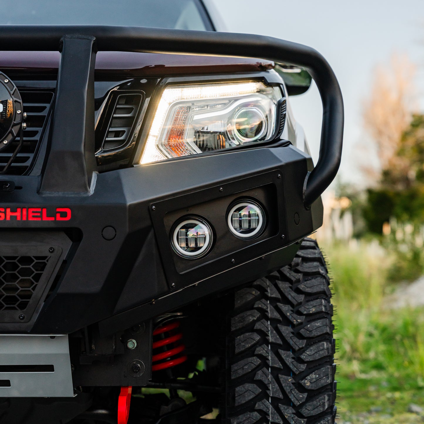SHIELD Off-Road Triple Loop Bull-Bar — to suit Nissan Navara 2015 - 2021