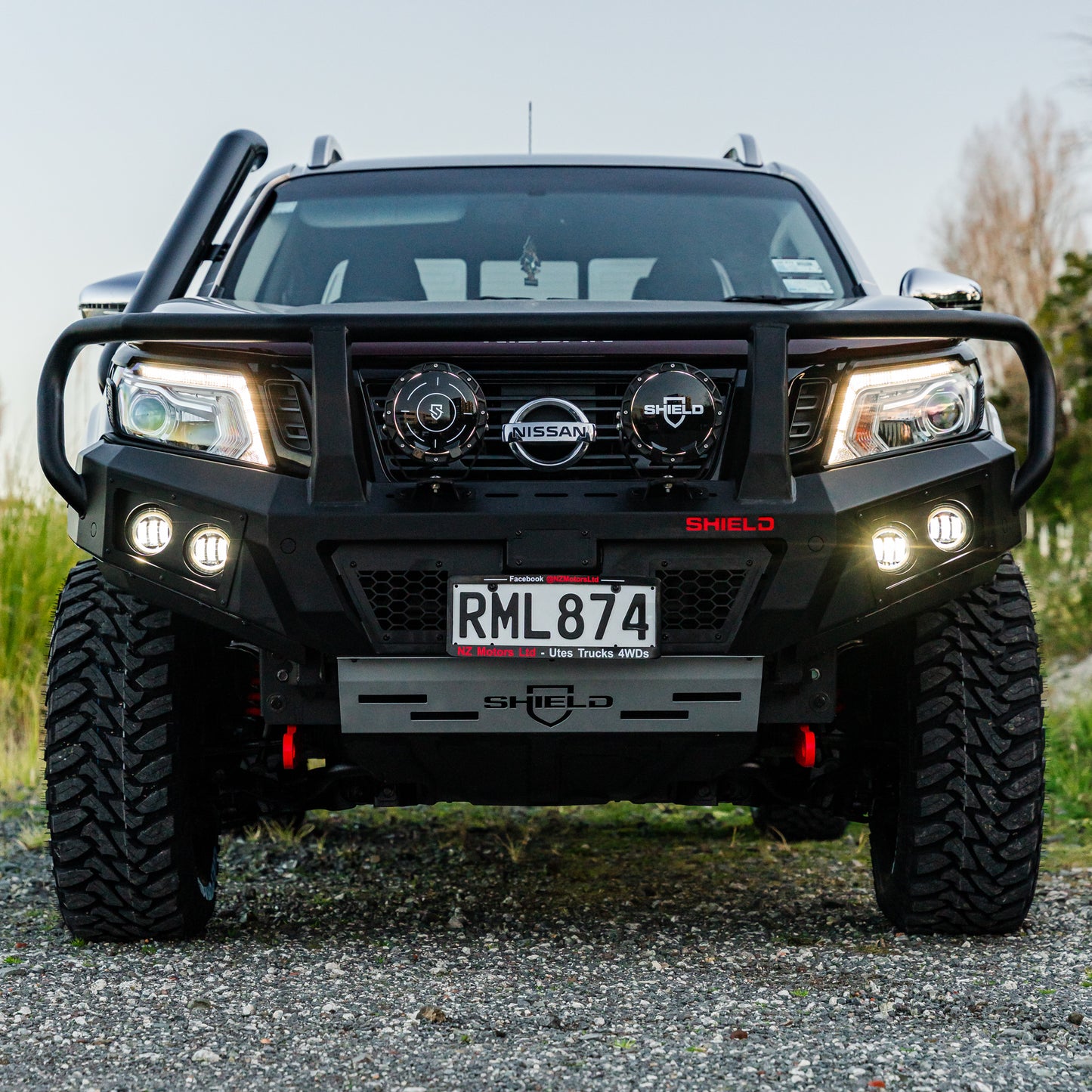SHIELD Off-Road Triple Loop Bull-Bar — to suit Nissan Navara 2015 - 2021