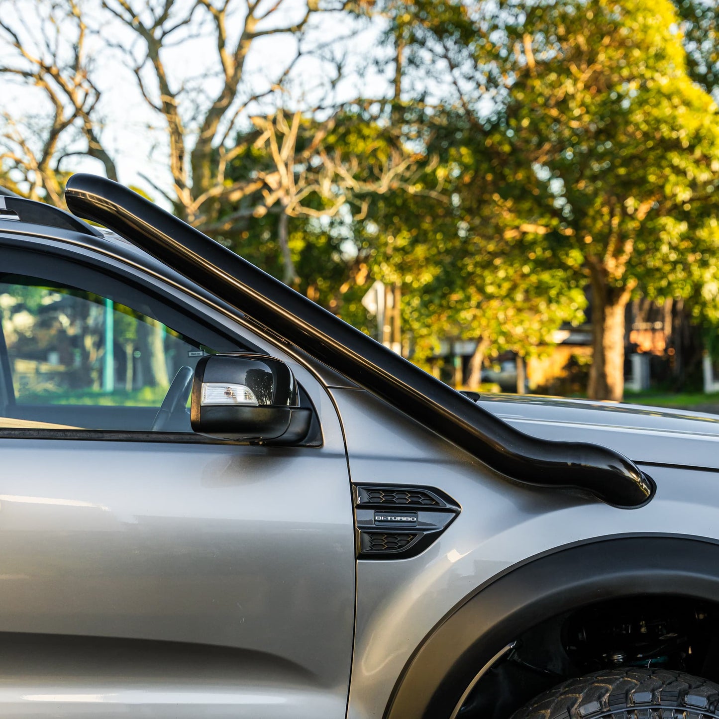 SHIELD OFF-ROAD STAINLESS SNORKEL — to suit Ford Ranger - PX 2011-2022