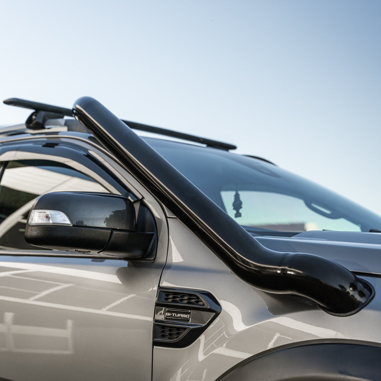 SHIELD OFF-ROAD STAINLESS SNORKEL — to suit Ford Ranger - PX 2011-2022