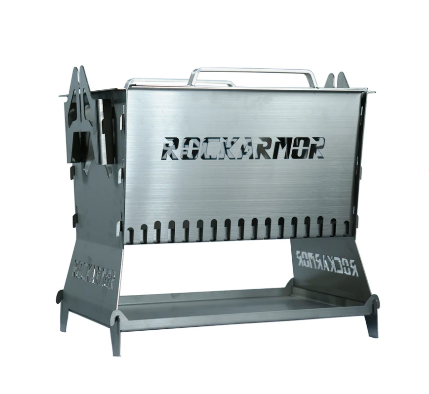 Rockarmor Premium Camp Fire Pit & Bbq Grille