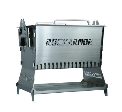 Rockarmor Premium Camp Fire Pit & Bbq Grille