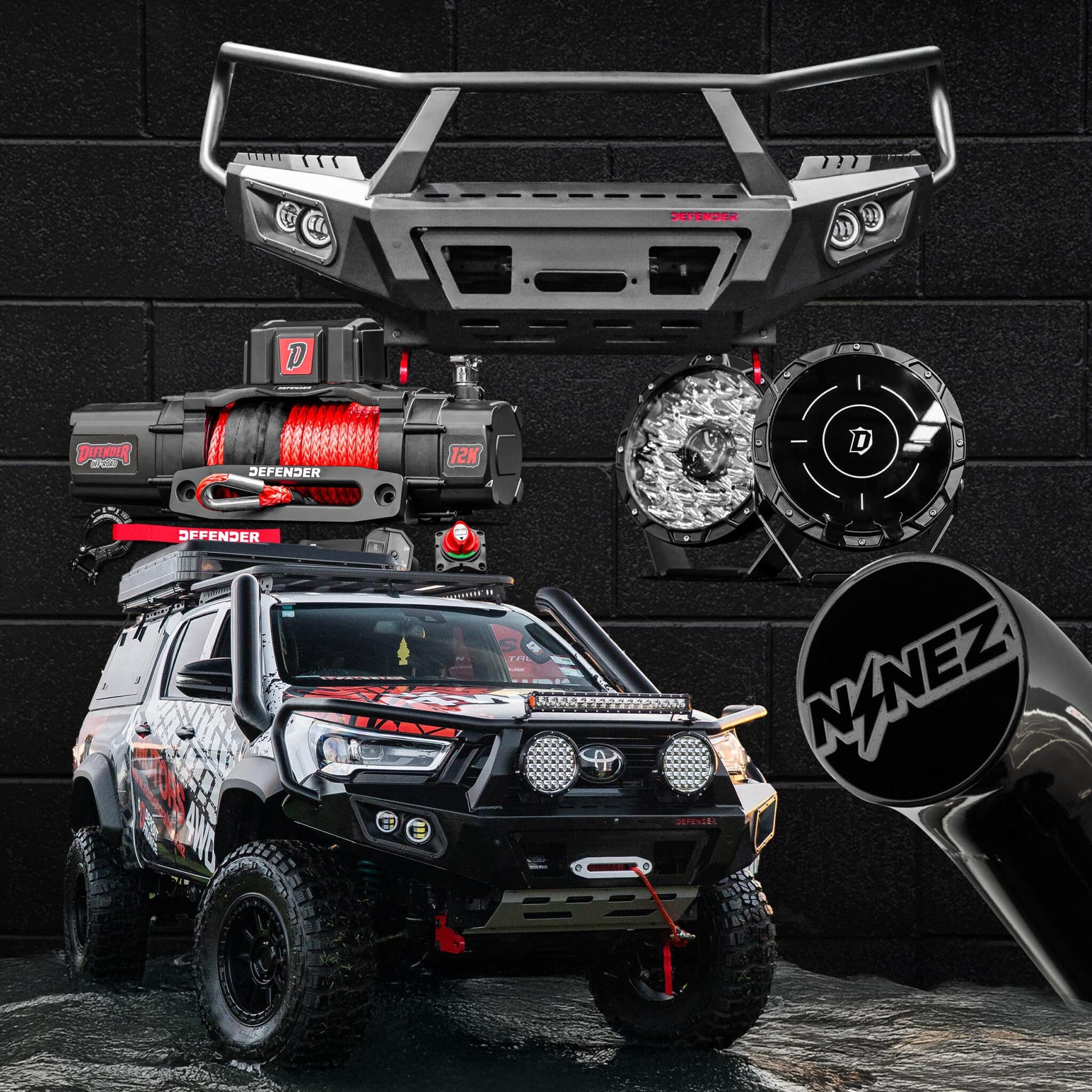 DEFENDER Off-Road Frontal Package — Toyota Hilux [2021-Present]