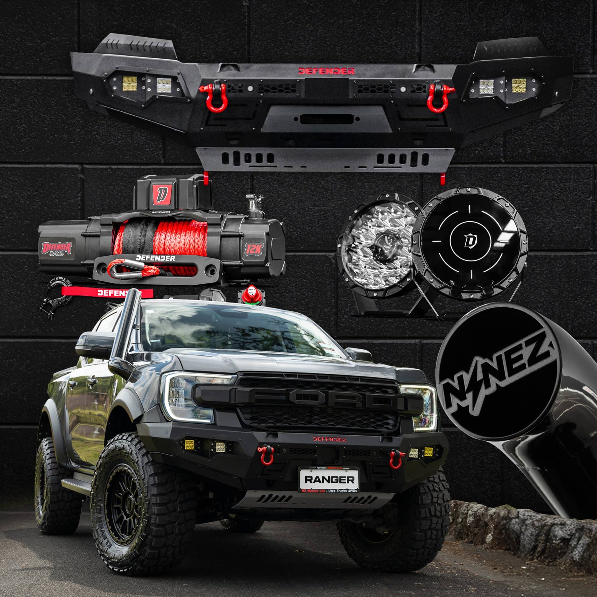 DEFENDER Off-Road Frontal Package — Ford Ranger Next Gen [2022-Present]