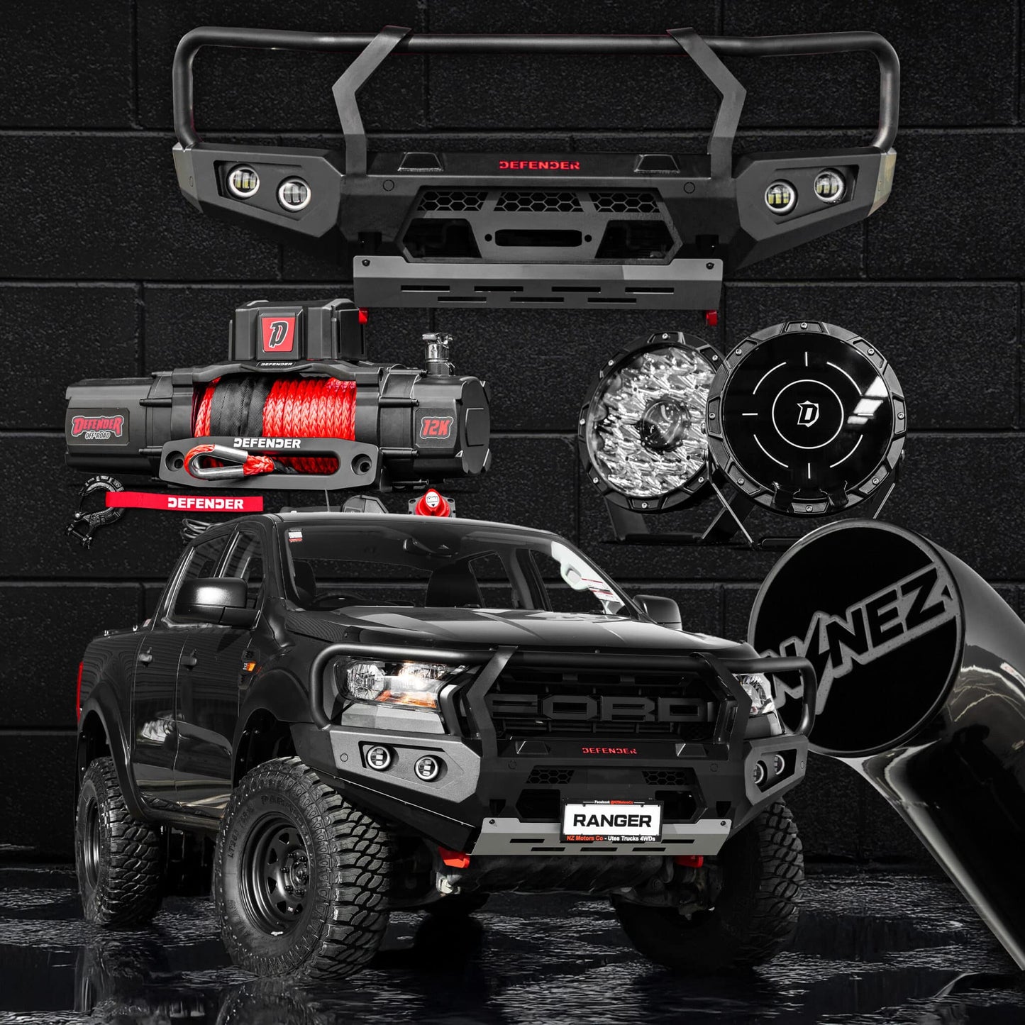 FRONTAL PACKAGE — to suit Ford Ranger PX2-3 2016 - 2022