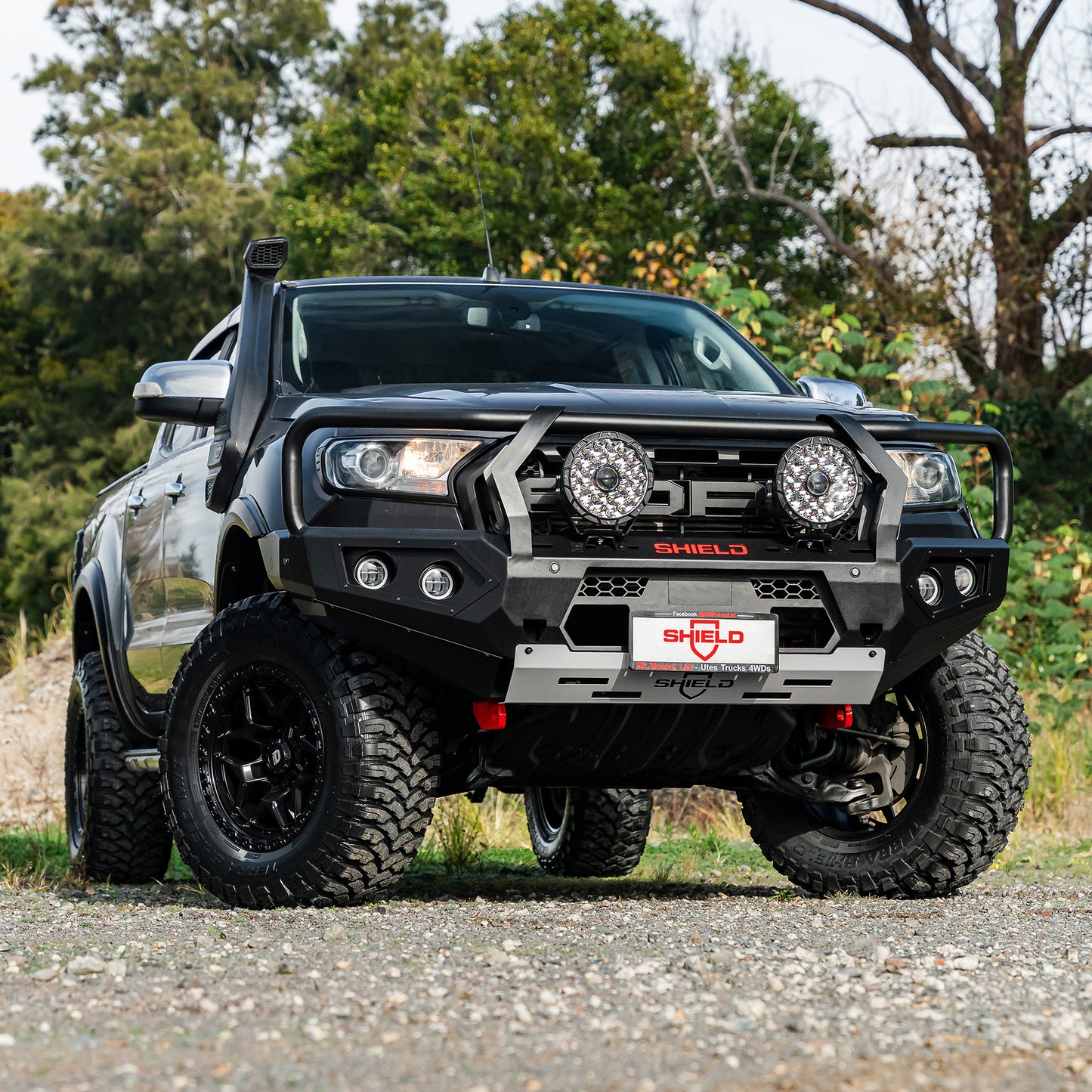 SHIELD Off-Road Triple Loop Bull-Bar — to suit Ford Ranger 2015 - 2022