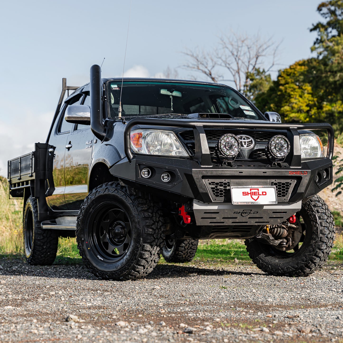 SHIELD Off-Road Triple Loop Bull-Bar — to suit Toyota Hilux Pre-Facelift 2005 - 2011