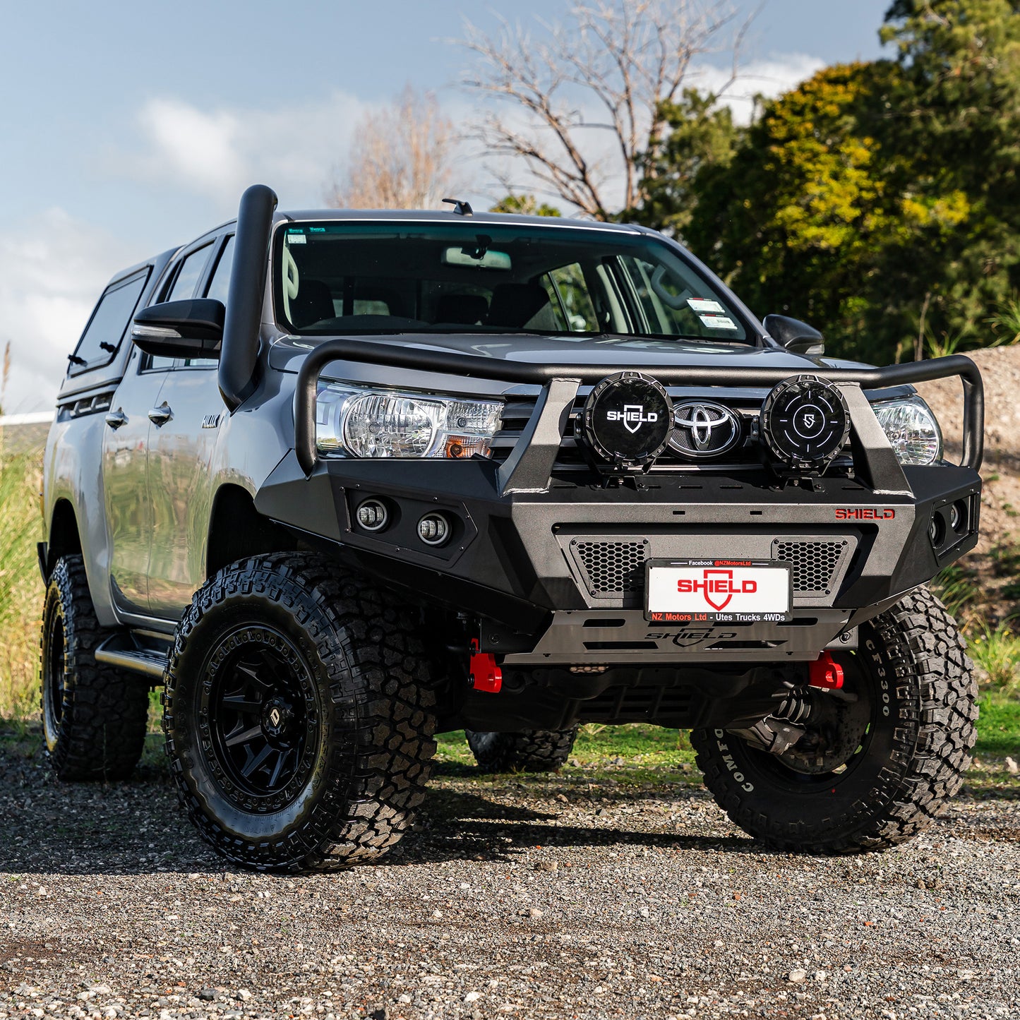 SHIELD Off-Road Triple Loop Bull-Bar — to suit Toyota Hilux 2015 - 2020