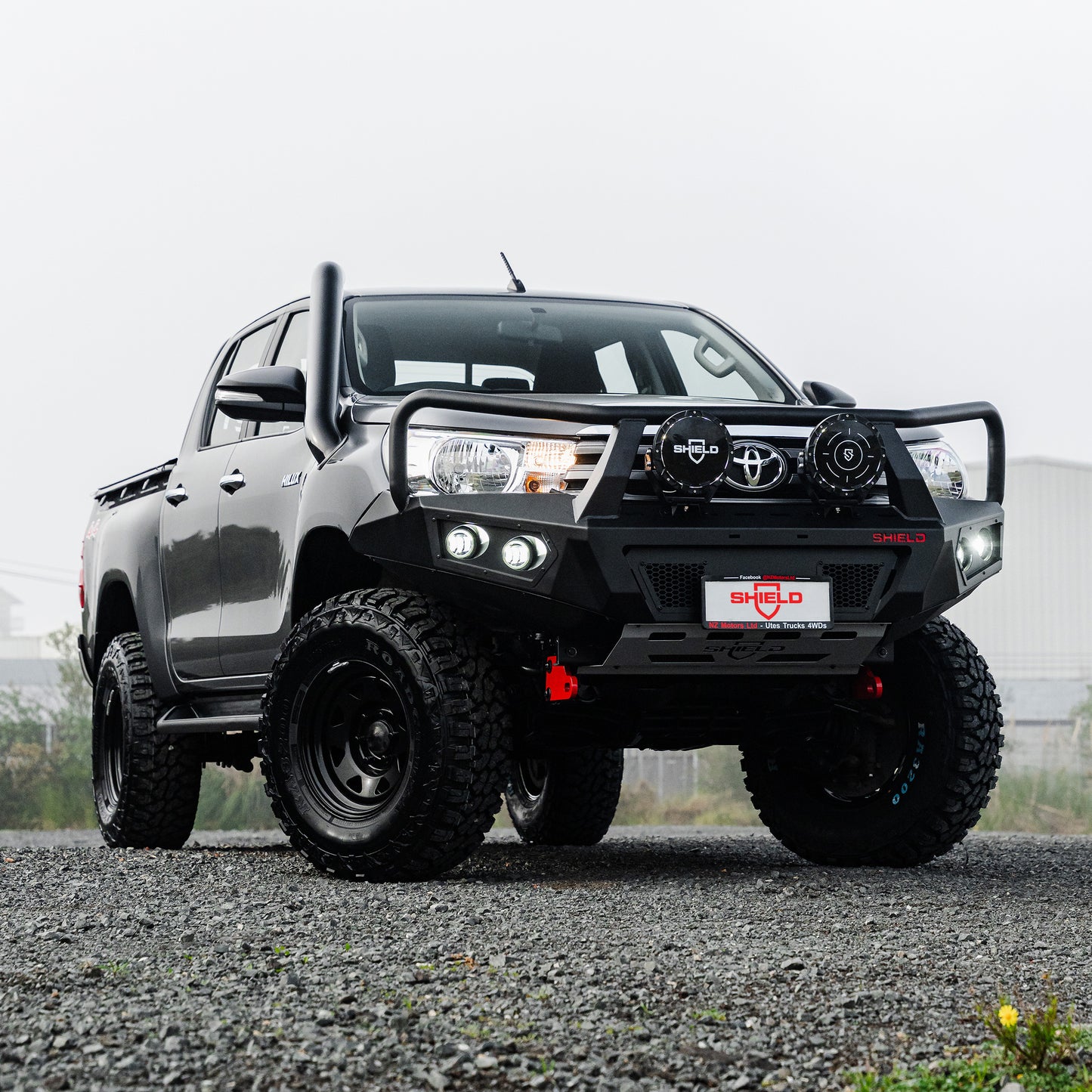 SHIELD OFF-ROAD STAINLESS SNORKEL — to suit Toyota Hilux – N80 2015-Present