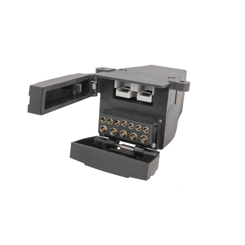 HULK 4X4 7 & 12 Pin Flat Trailer Socket with 50A Connector