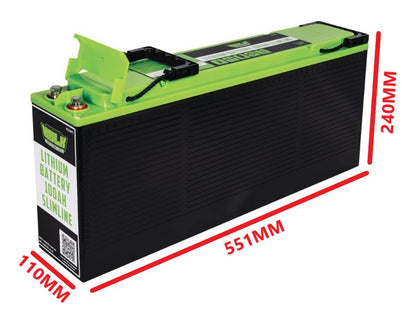 HULK 100AH 12V SLIMLINE LITHIUM BATTERY