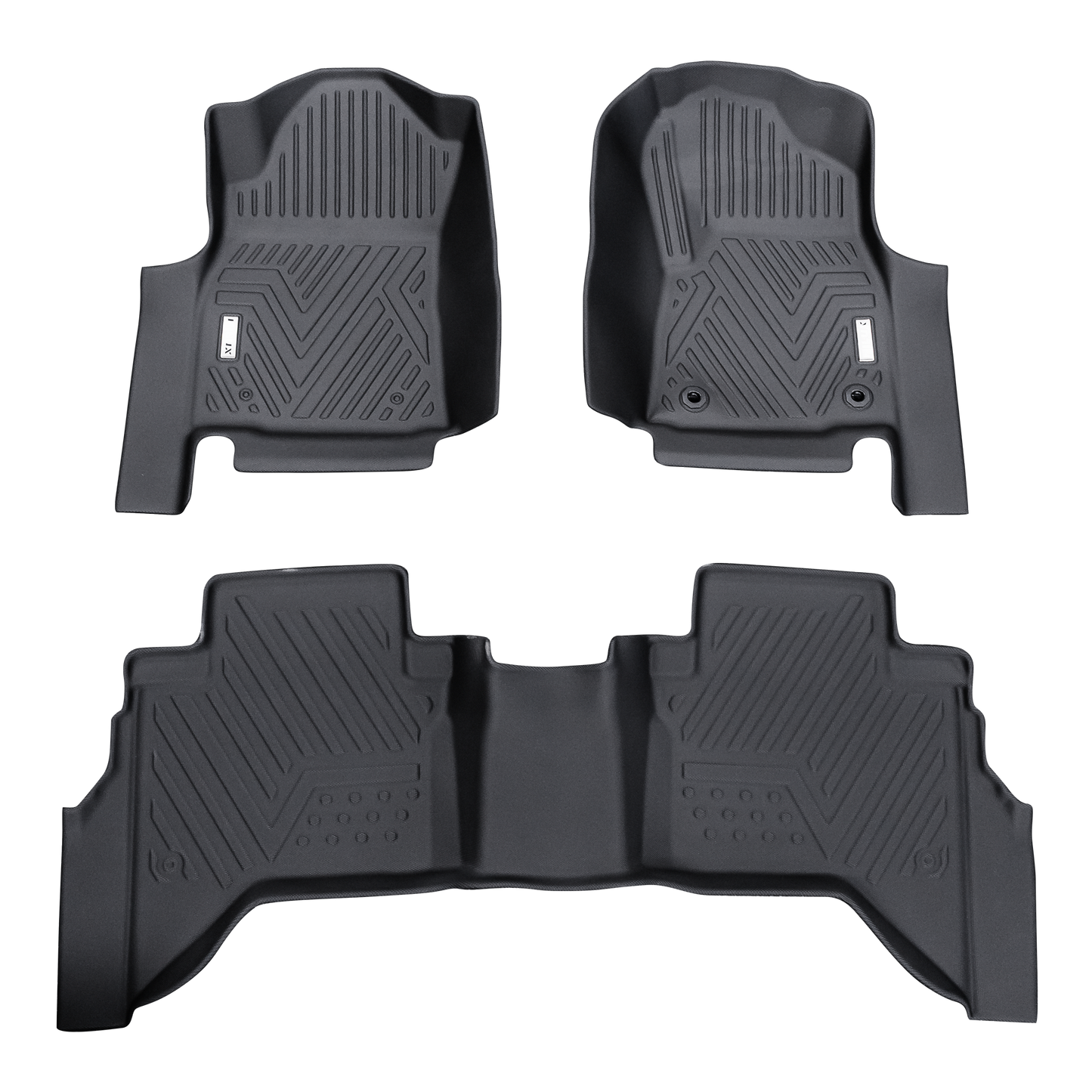 Heavy-Duty Floor Mats to suit Toyota Hilux 2015-2025 — Full set - Front + Rear