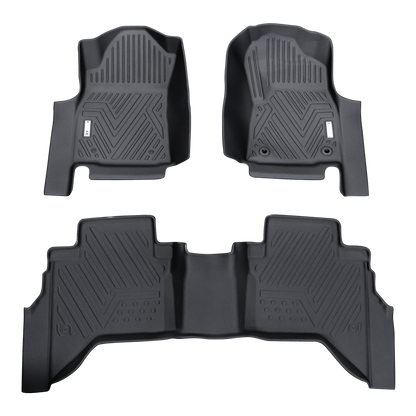 Heavy-Duty Floor Mats to suit Toyota Hilux 2015-2025 — Full set - Front + Rear