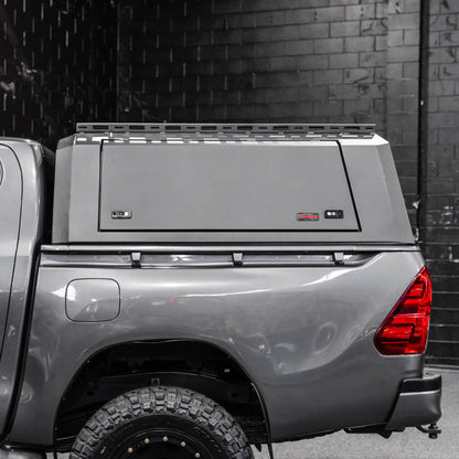 Shield Off-Road Aluminium Windowless Canopy — to suit Toyota Hilux J-Deck Wellside [2015+]