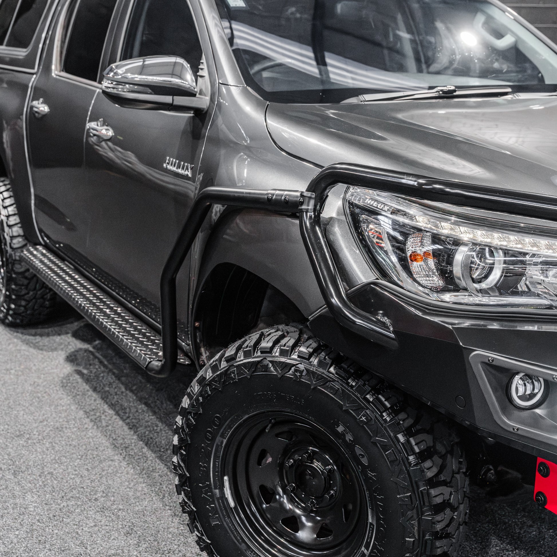 DEFENDER Off-Road Brush Bar & Rock Slider Combo — Toyota Hilux