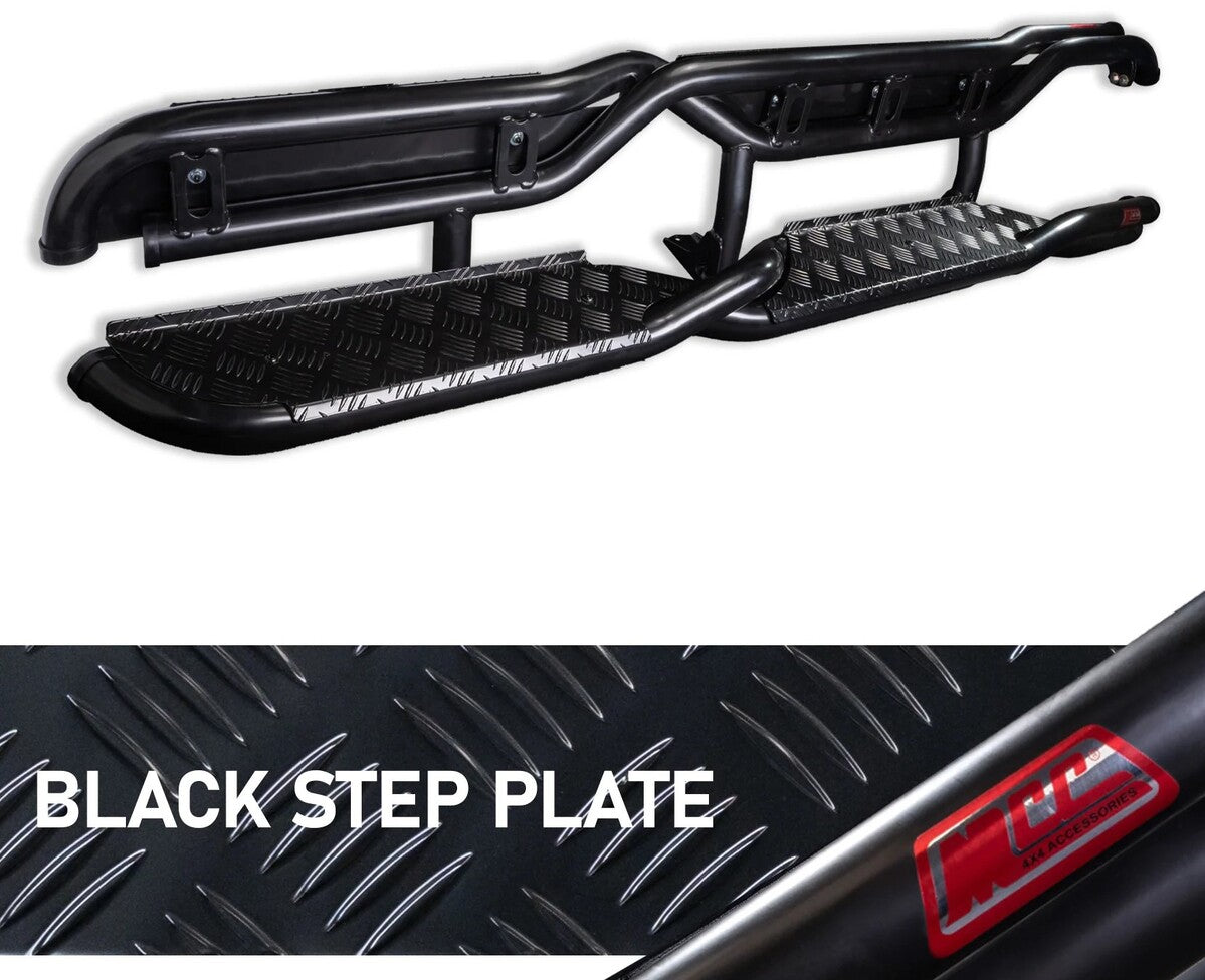 MCC PREMIUM 030-09TW BLACK TWIST TUBE SIDE STEPS