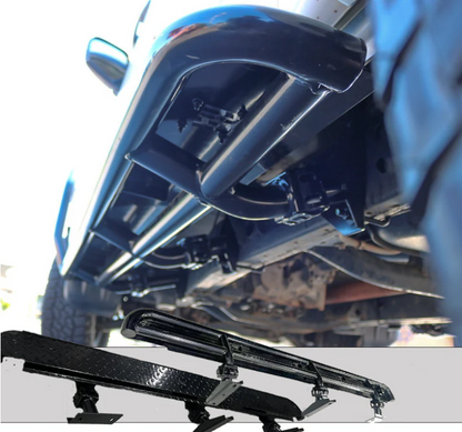 Rockarmor Steel Rockslider Side Steps To Suit Mitsubishi Triton Ml/Mn 2006+ Dual Cab