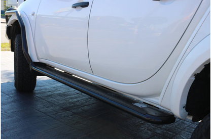 Rockarmor Steel Rockslider Side Steps To Suit Mitsubishi Triton Ml/Mn 2006+ Dual Cab