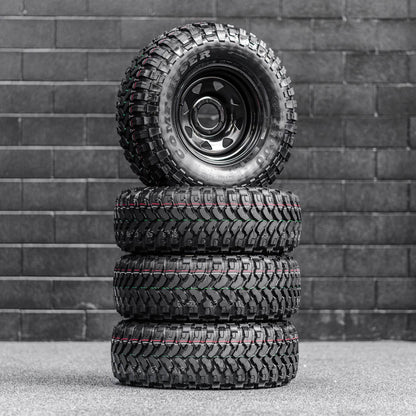 265/70/R17LT Rovelo Mud Tyres + Steelies
