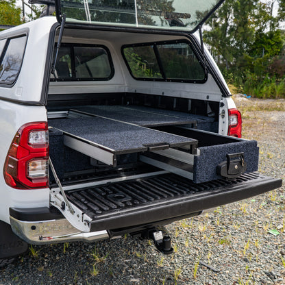 Shield Off-Road Ute Drawers with Top Slide — Toyota Hilux 2015+ — TO SUIT TOYOTA HILUX N80 [2015-2025]
