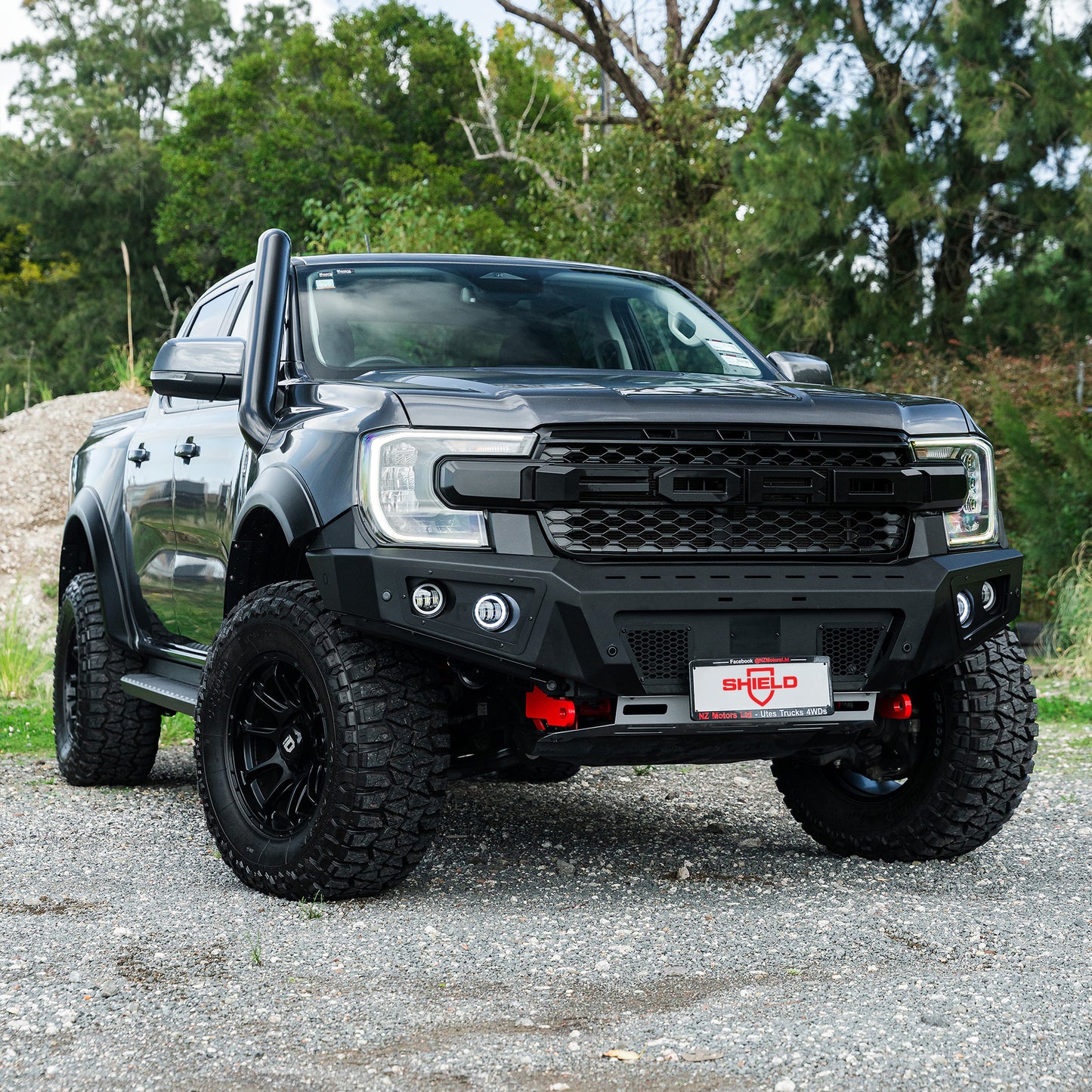 SHIELD Off-Road Loopless Bull-Bar — to suit Ford Ranger Next Gen 2022+
