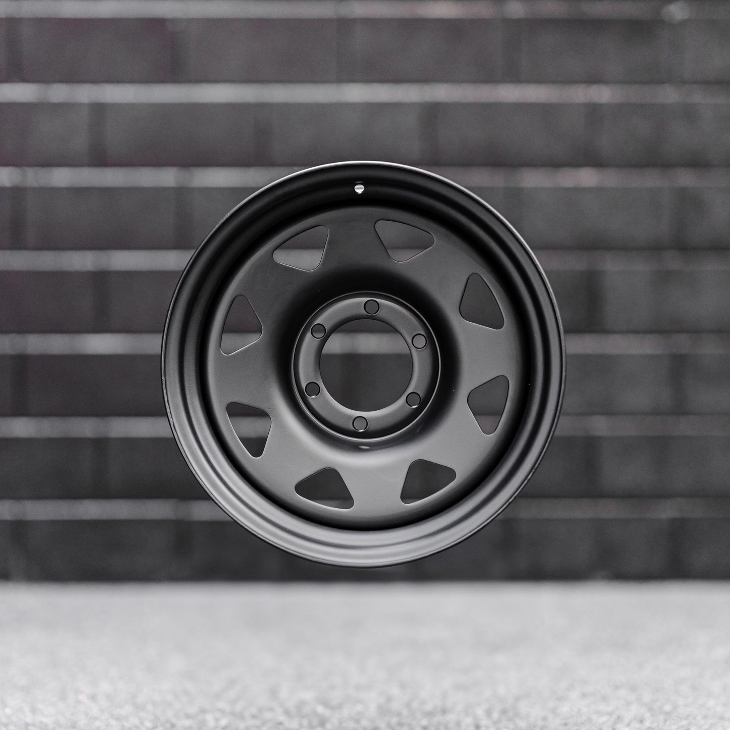 17x8 Triangle Spoke Steel Wheels