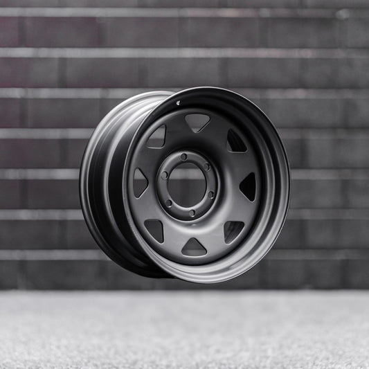 17x8 Triangle Spoke Steel Wheels