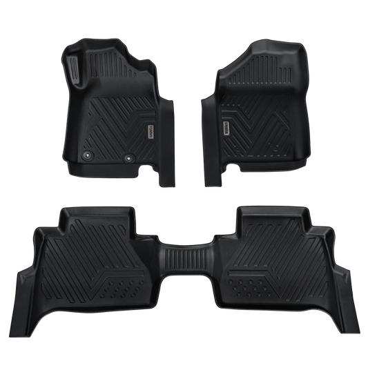 Heavy-Duty Floor Mats to suit Nissan Navara 2015-2025 — Full set - Front + Rear