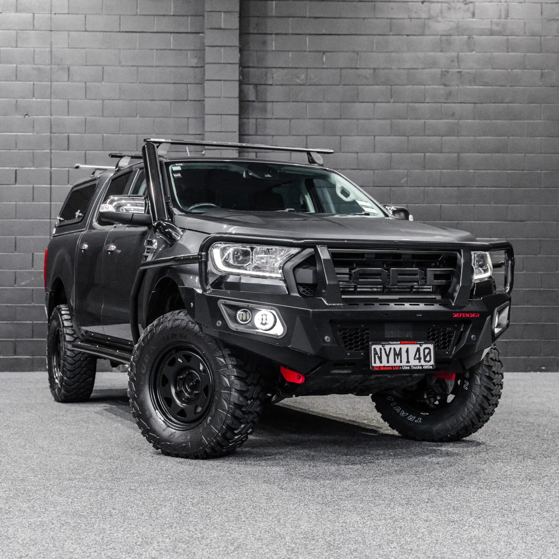 DEFENDER Off-Road Brush Bar & Rock Slider Combo — Ford Ranger PX2/3 [2015-2022]