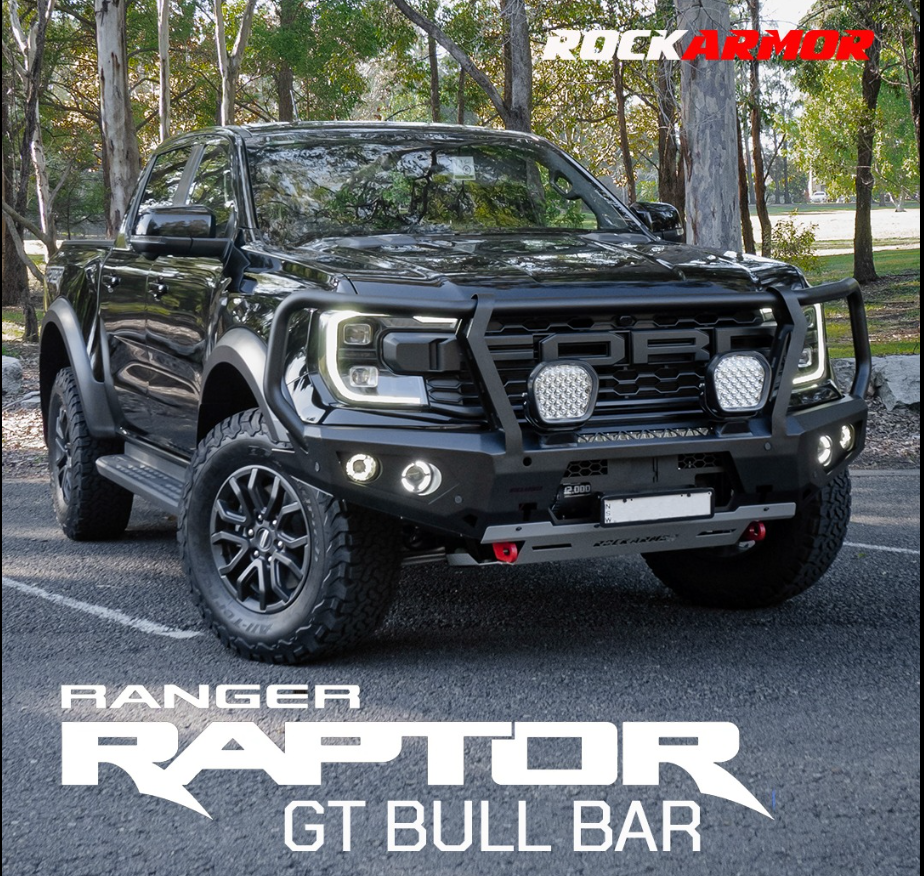 Rockarmor Steel Gt Hoop Bull Bar - Ranger Raptor Next Gen 2023-2024 (Full Bar Replacement)