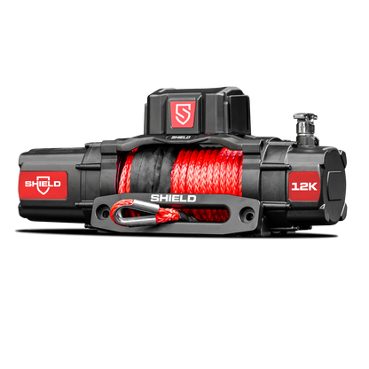 Shield Off-Road Shield Electric Winch — 12,000lb - Wireless Remote - Synthetic Rope